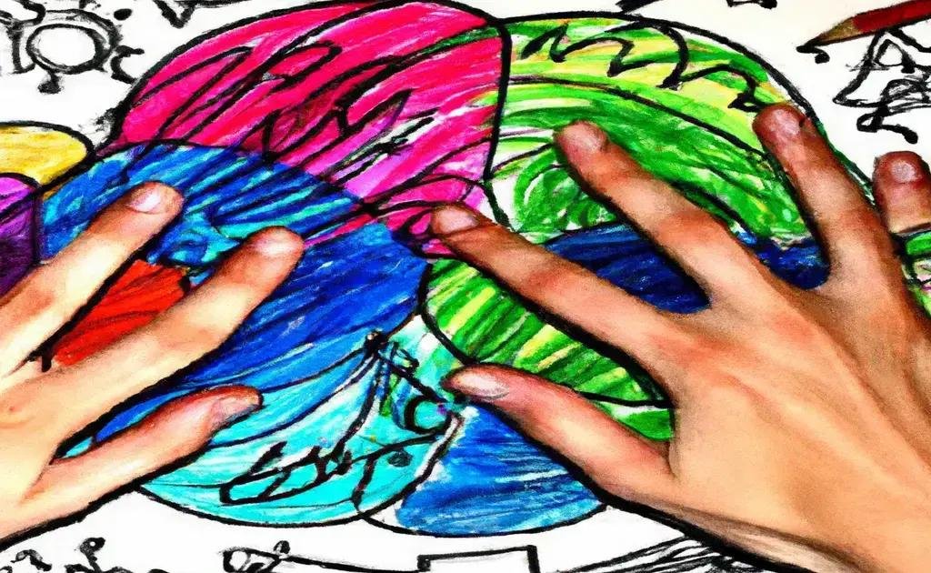 Colorir mapas mentais com os dedos: técnica sensorial para ativar o córtex visual